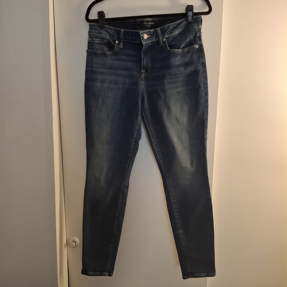 Lucky Brand Los Angeles Women's Distressed Skinny Leg Blue Jeans